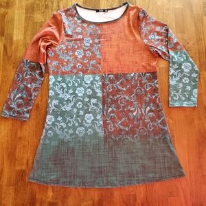 Lily Fall Boho Tunic Size Medium M